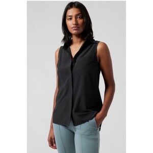 Athleta Tank Women’s Size M Black Urbanite Tank Sleeveless Blouse